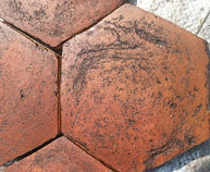 Italian Terracotta tile hexagon brown